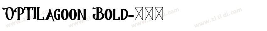 OPTILagoon Bold字体转换